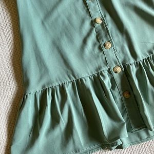 Sage Button Down Dress